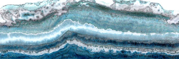 Decorative Elements: Lace Agate Light Blue I by Wendy Kroeker