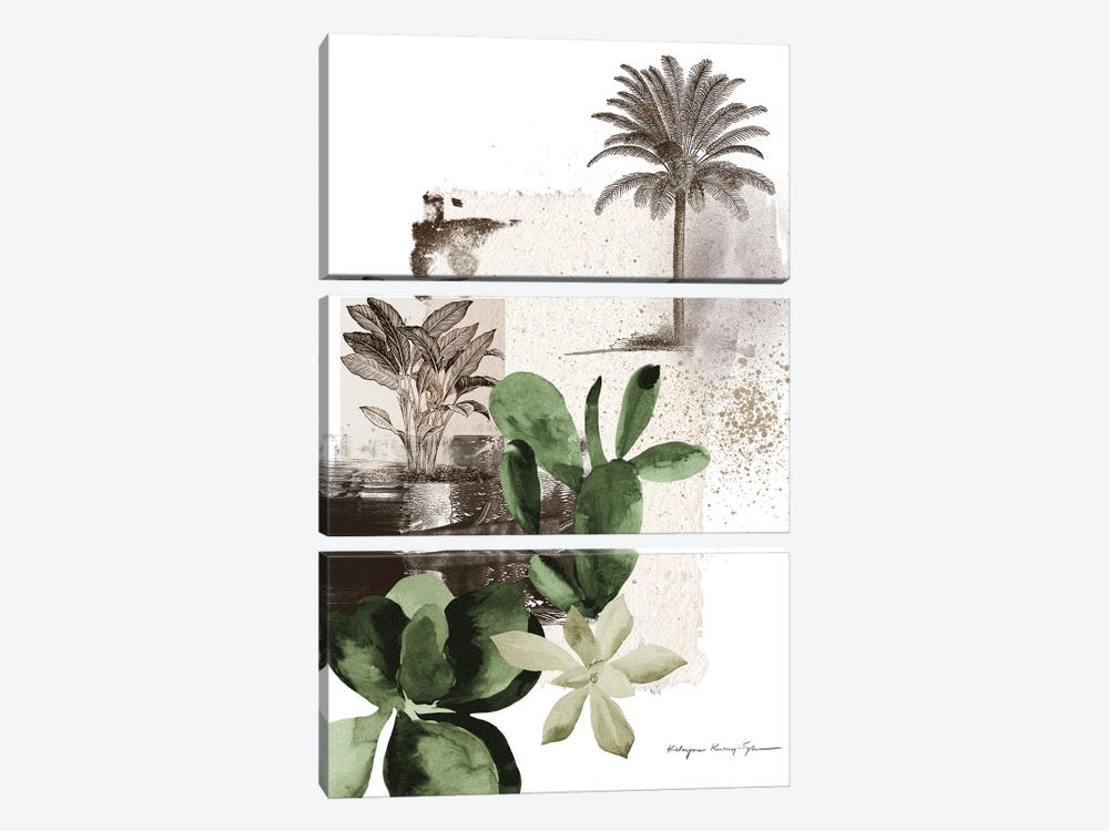 Botanicum by Kasia Kucwaj-Tybur 3-piece Canvas Art Print