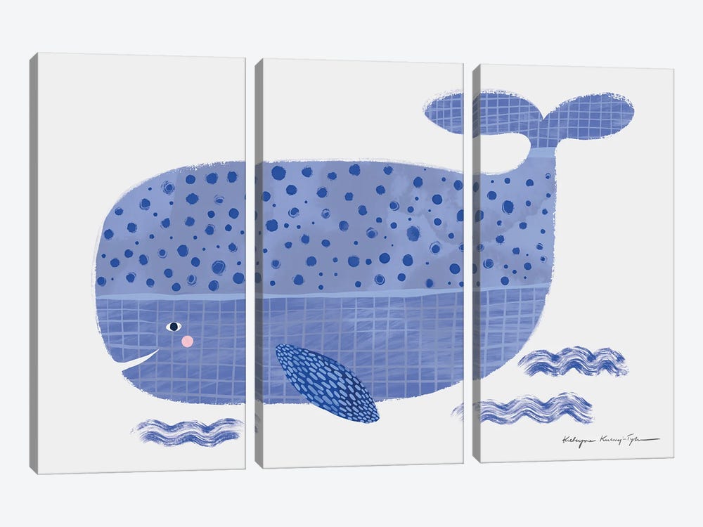 Whale by Kasia Kucwaj-Tybur 3-piece Canvas Artwork
