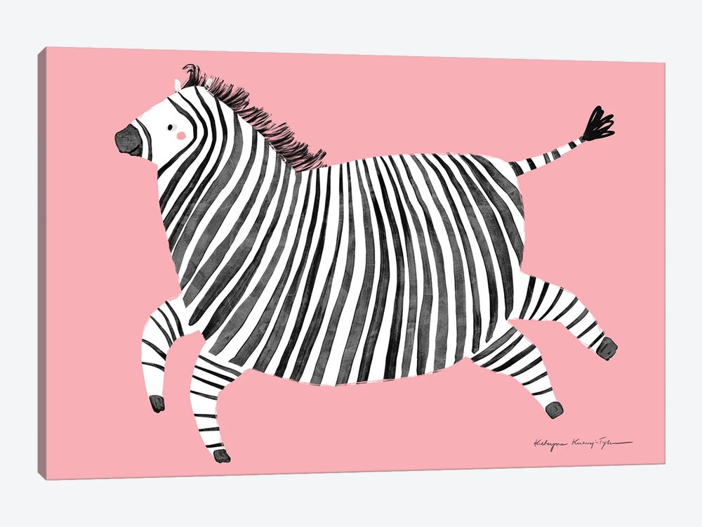 Zebra by Kasia Kucwaj-Tybur 1-piece Canvas Print