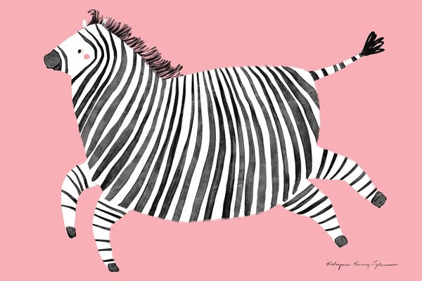 Canvas Print: Zebra by Kasia Kucwaj-Tybur