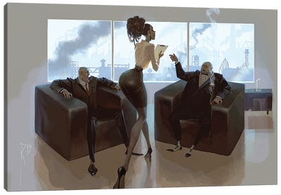 Steel Business And Dirt Canvas Art Print