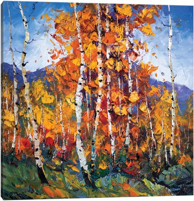 Autumn Birch I Canvas Art Print - Birch Tree Art