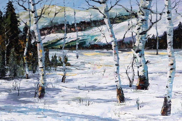 Birch Trees: Winter Birch by Willson Lau