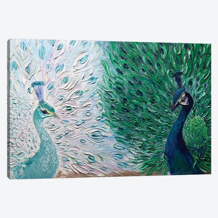 Peacock II Canvas Print #WLA23} by Willson Lau Canvas Art