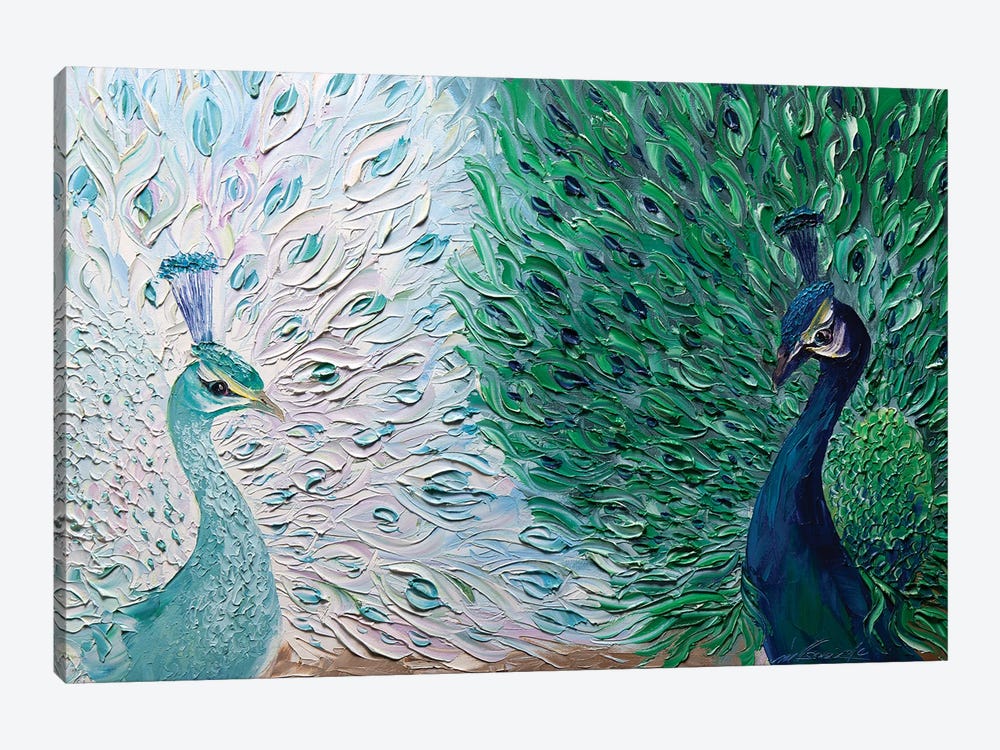 Peacock II by Willson Lau 1-piece Canvas Art Print
