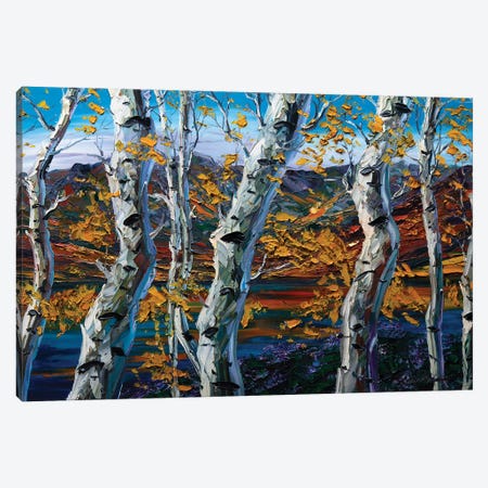 Birch Forest II Canvas Print #WLA26} by Willson Lau Art Print