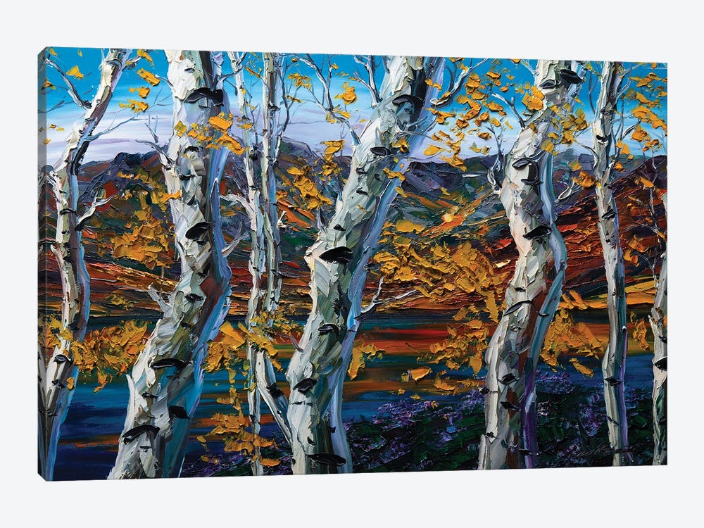 Birch Forest II by Willson Lau 1-piece Canvas Artwork