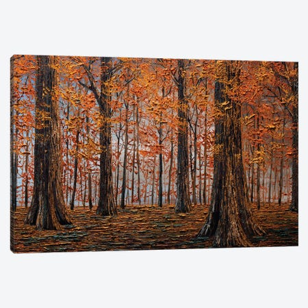 Autumn Forest Canvas Print #WLA27} by Willson Lau Art Print