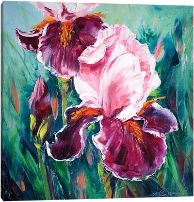 Iris I Canvas Art Print - Iris Art