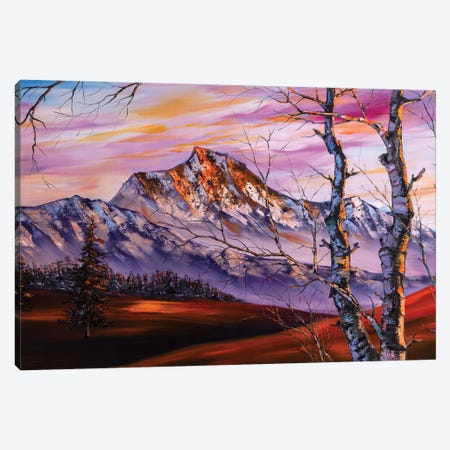 The Snow Mountains Series IV The Heavenly Lights Canvas Print #WLA38} by Willson Lau Canvas Print