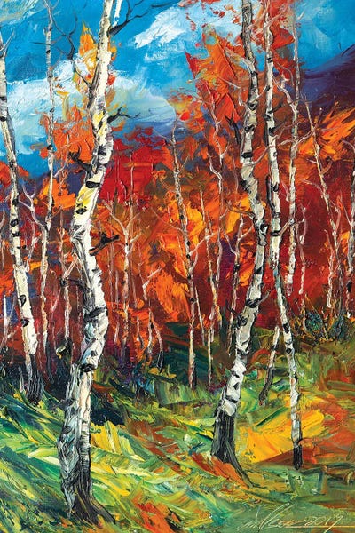Birch Trees: Autumn Birch II by Willson Lau