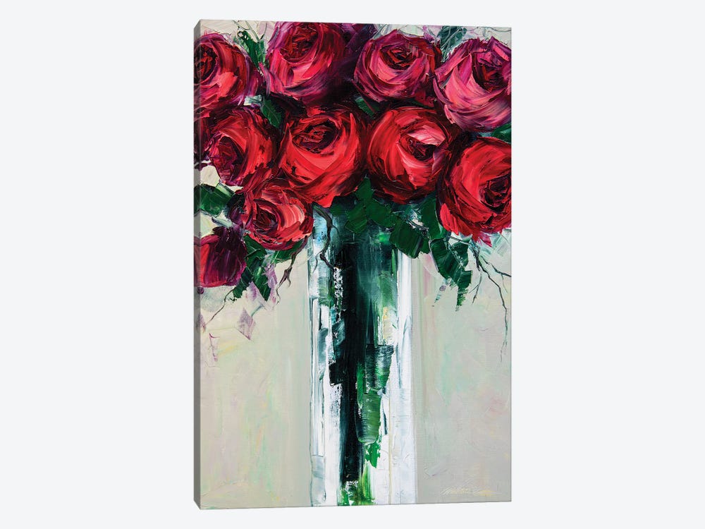 Red Roses by Willson Lau 1-piece Canvas Print