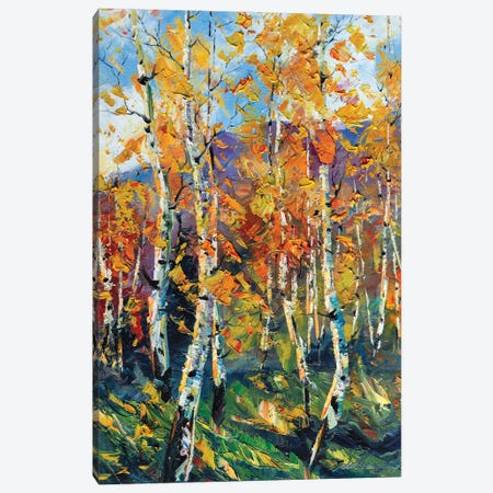 Birch Forest VI Canvas Print #WLA46} by Willson Lau Canvas Art Print