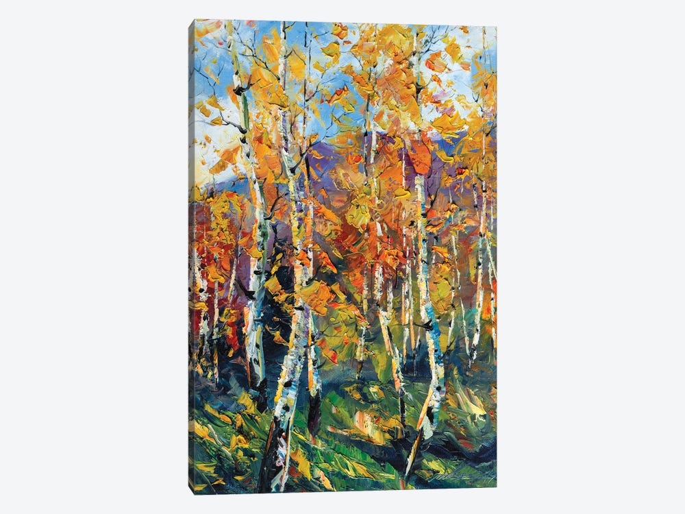 Birch Forest VI by Willson Lau 1-piece Canvas Artwork