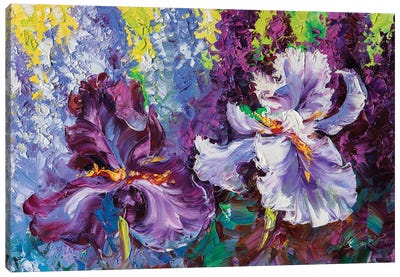 Irises I Canvas Art Print - Artists Like Van Gogh