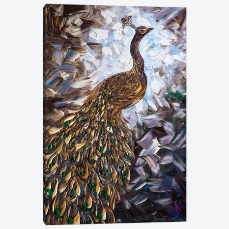 Peacock XXIV Canvas Print #WLA50} by Willson Lau Canvas Print