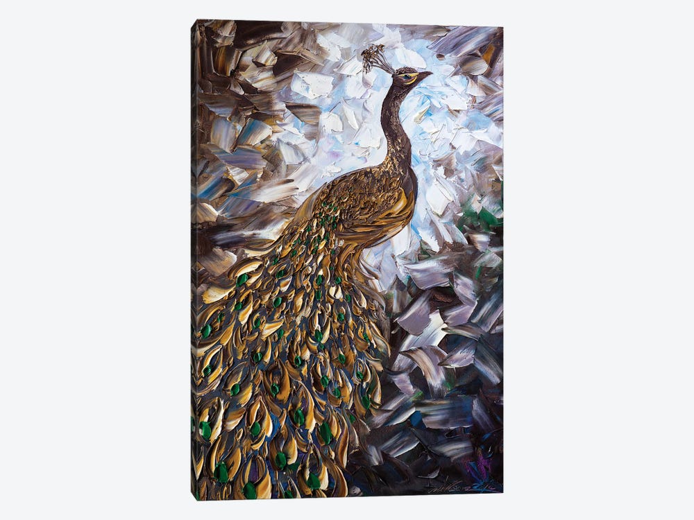 Peacock XXIV by Willson Lau 1-piece Canvas Art Print