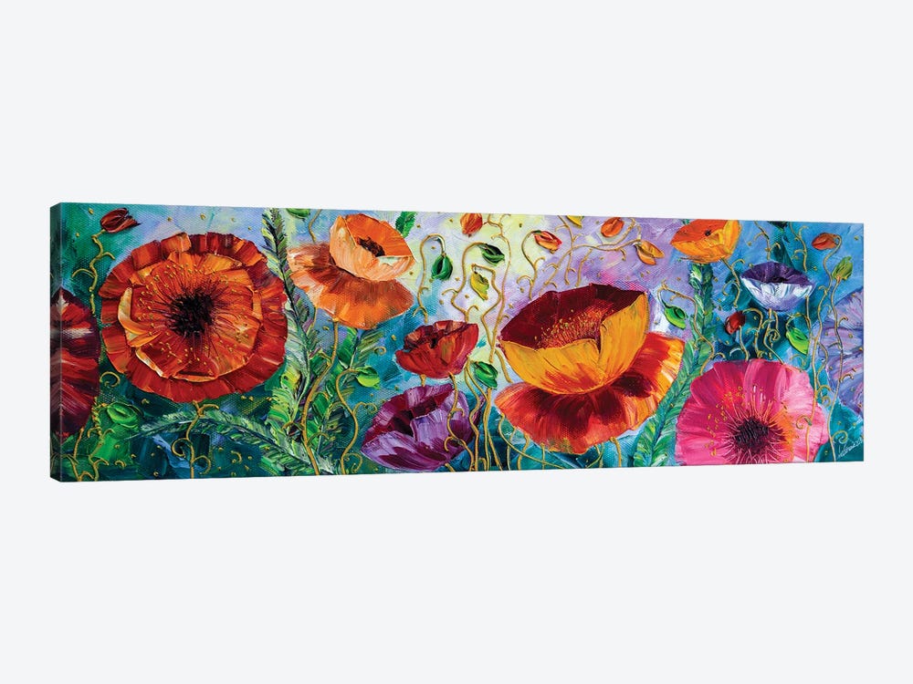 Poppy Field III by Willson Lau 1-piece Canvas Print