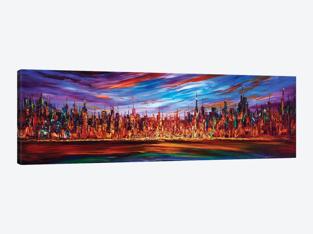 Modern City Skyline by Willson Lau 1-piece Art Print