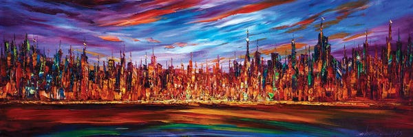 Willson Lau: Modern City Skyline by Willson Lau