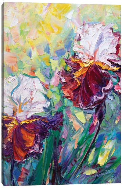Irises III Canvas Art Print - Artists Like Van Gogh