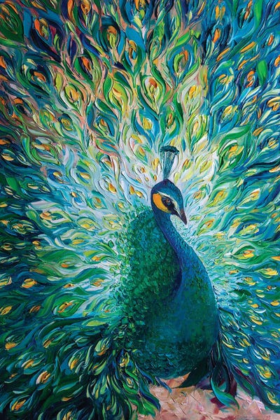 Large Art for Bathroom - Canvas Prints: Peacock XXXII by Willson Lau
