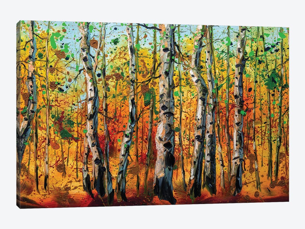 Birch Forest VIII by Willson Lau 1-piece Canvas Artwork