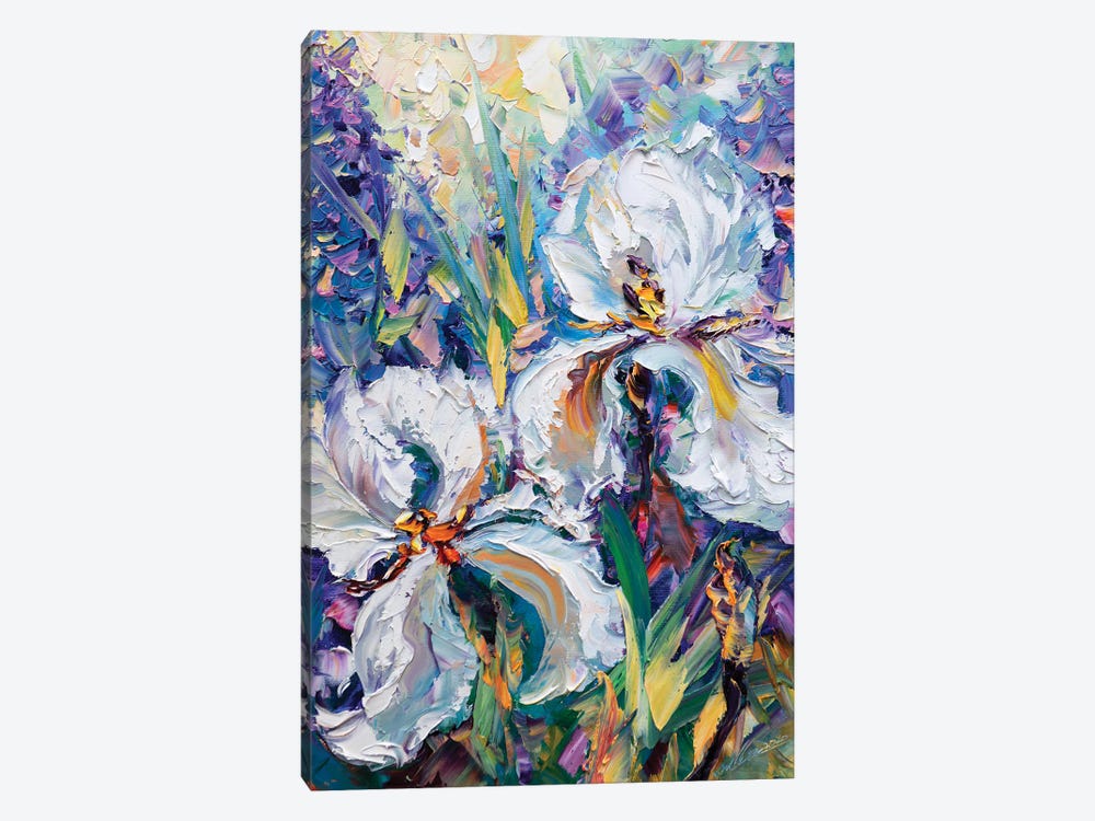 Irises IV by Willson Lau 1-piece Canvas Artwork