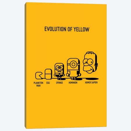 Evolution Of Yellow Canvas Print #WLD35} by Stephen Wildish Canvas Print