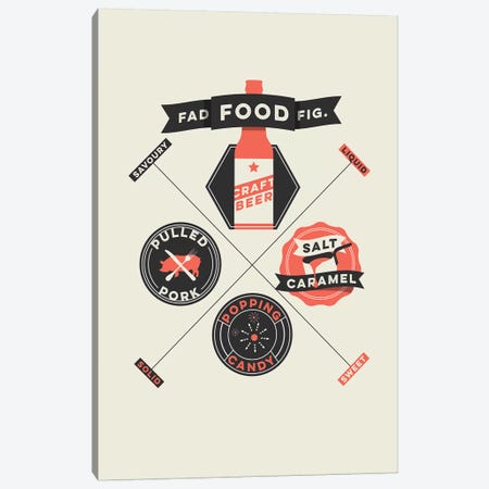 Fad Foods Canvas Print #WLD37} by Stephen Wildish Canvas Print