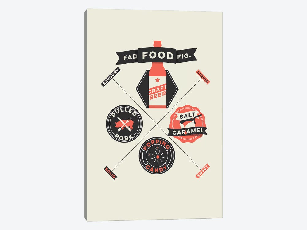 Fad Foods by Stephen Wildish 1-piece Canvas Artwork