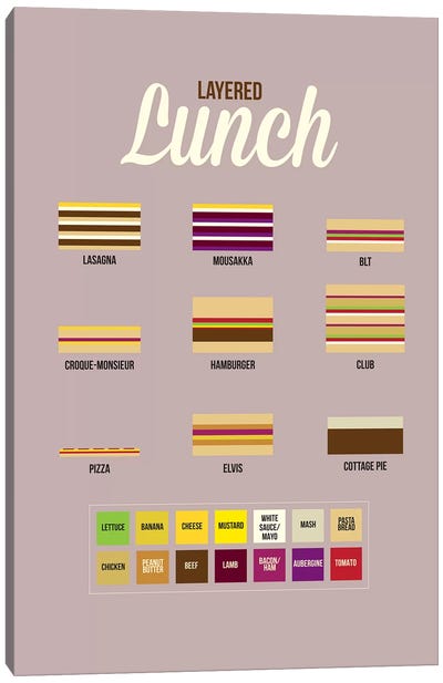 Lunch Canvas Art Print - Sandwiches