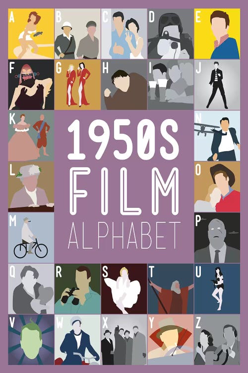 1950s Film Alphabet