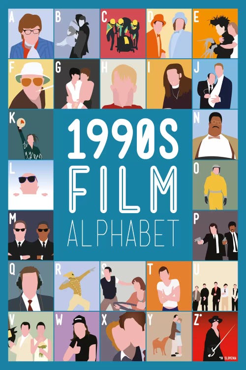 1990s Film Alphabet