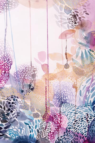 The Watercolour Garden by Helen Wells canvas print