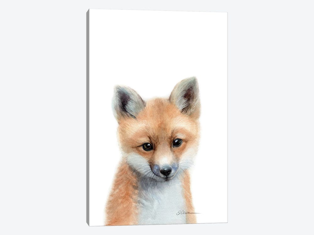 Download Baby Fox Art Print By Watercolor Luv Icanvas