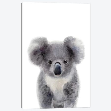 Baby Koala Canvas Print #WLU103} by Watercolor Luv Art Print