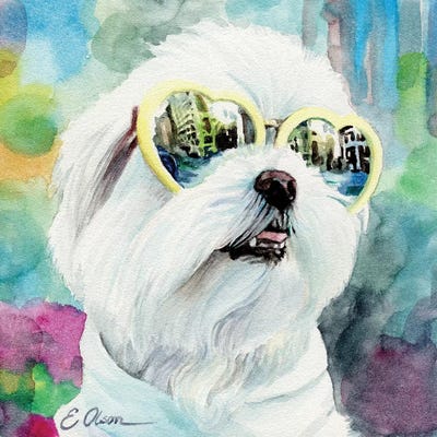 City Slicker by Watercolor Luv art print