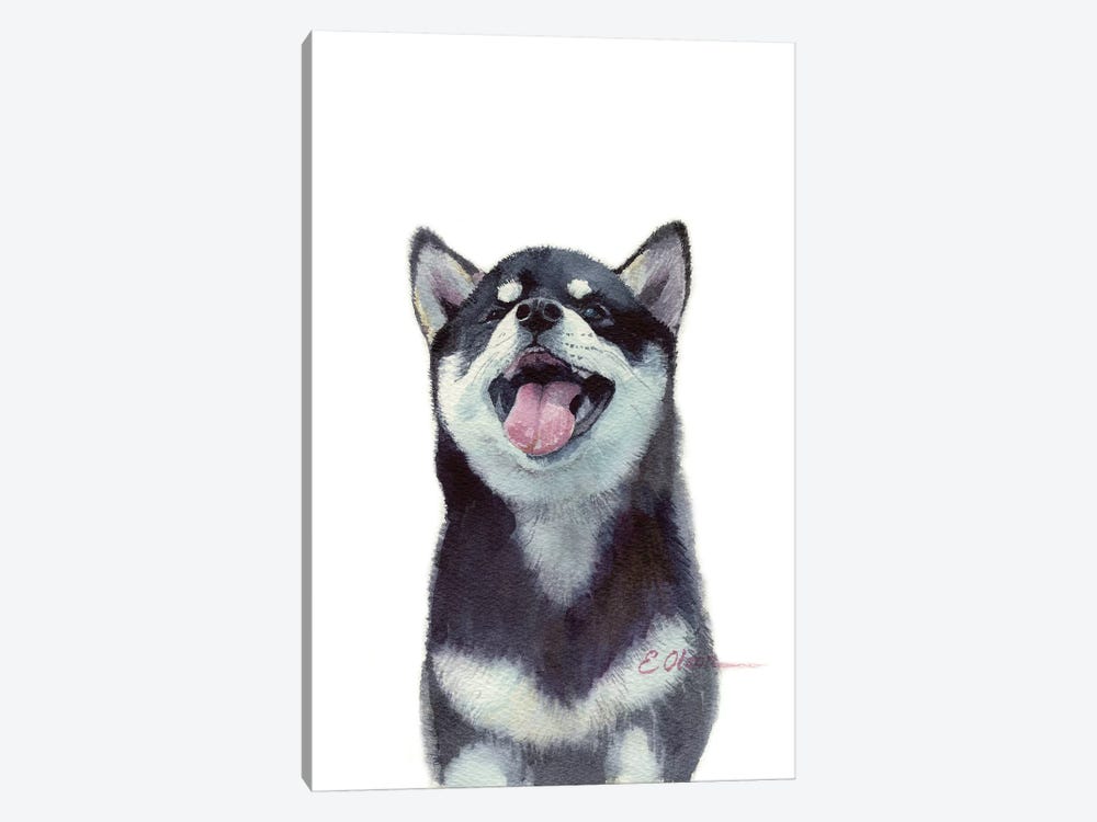 Malamute Puppy by Watercolor Luv 1-piece Canvas Art