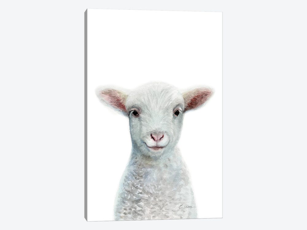 Baby Sheep by Watercolor Luv 1-piece Art Print