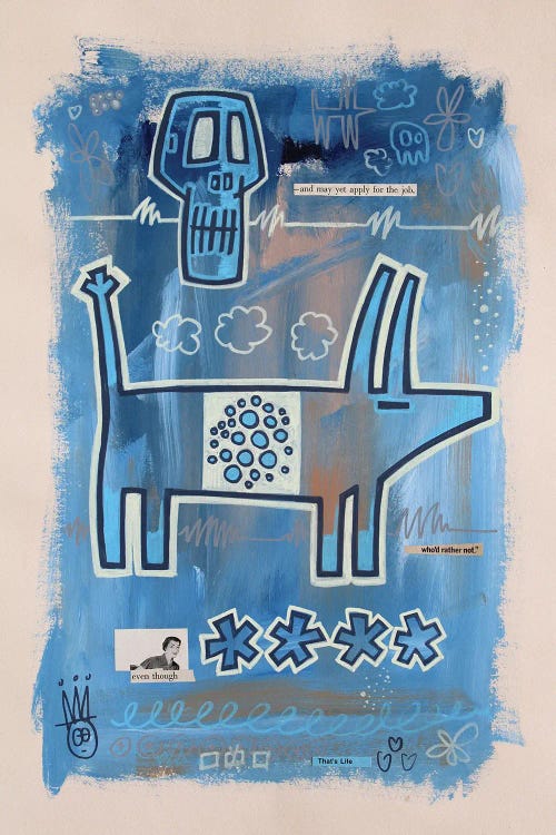 Random Collage No. XXIII (That's Life...) by Well Well  wall art