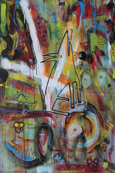 Shout At The Moon by Well Well acrylic art print