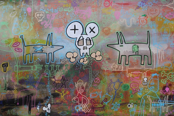 Neo-expressionism: Mind Salad Surgery by Well Well