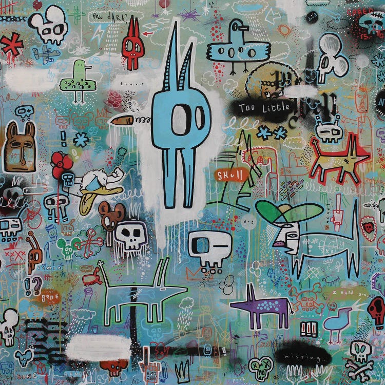 Too Much Too Late Too Little Too Soon by Well Well wall art