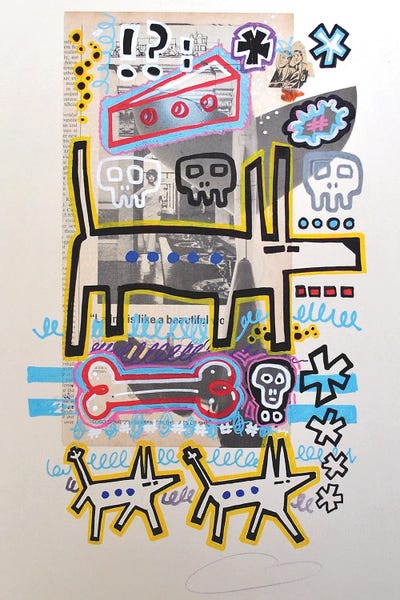 Pet Obsessed: Five Spotted Yellow Dog by Well Well