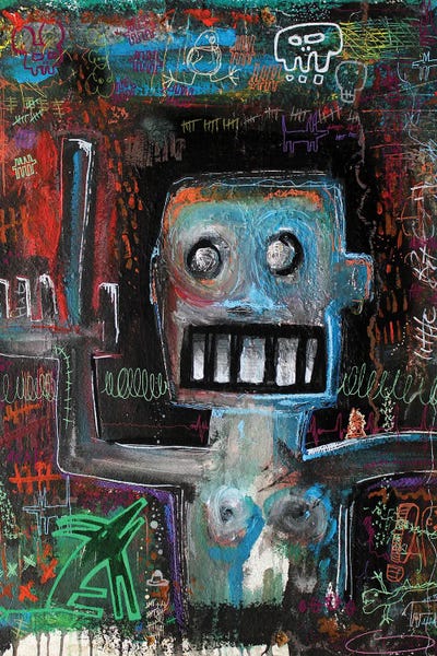 Neo-expressionism: Solitary 2020 by Well Well