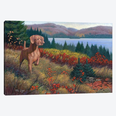 Hint Of Grouse Canvas Print #WML22} by Mia Lane Canvas Art