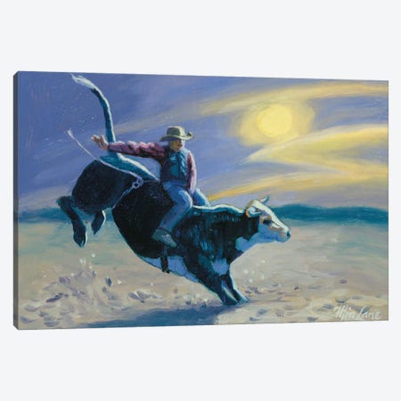 Midnight Cowboy Canvas Print #WML31} by Mia Lane Art Print