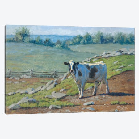 Milk Factory At East-Holstein Cow Canvas Print #WML32} by Mia Lane Art Print